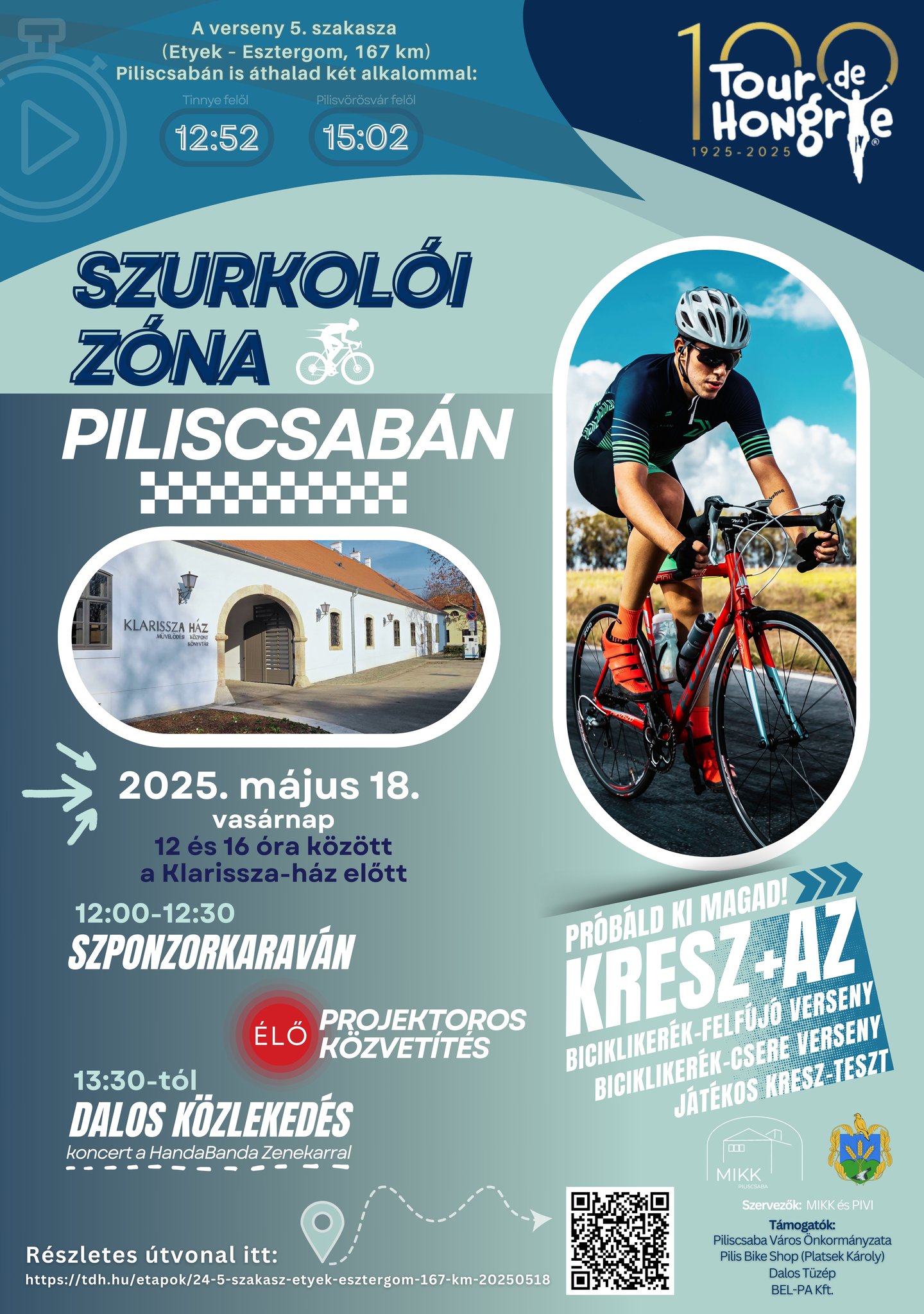 Tour de Hongrie szurkolói zóna Piliscsabán
